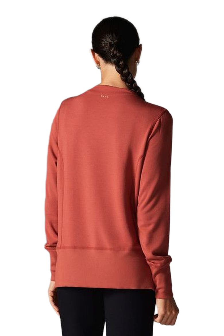 Cozy Funnel Neck Sweatshirt, Alternate, color, SPICE