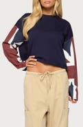 EDIKTED UK Muse Long Sleeve Cotton Top