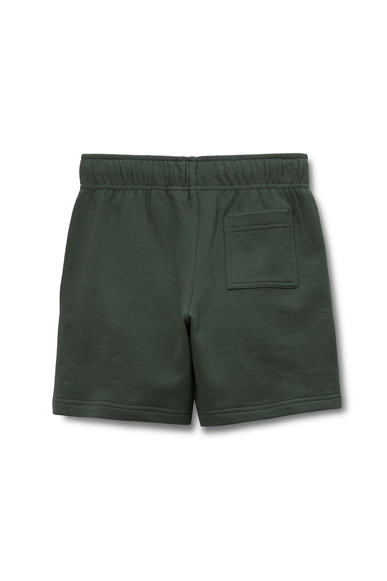Boys Pull On Linen Shorts, Alternate, color, Dark Forest Green