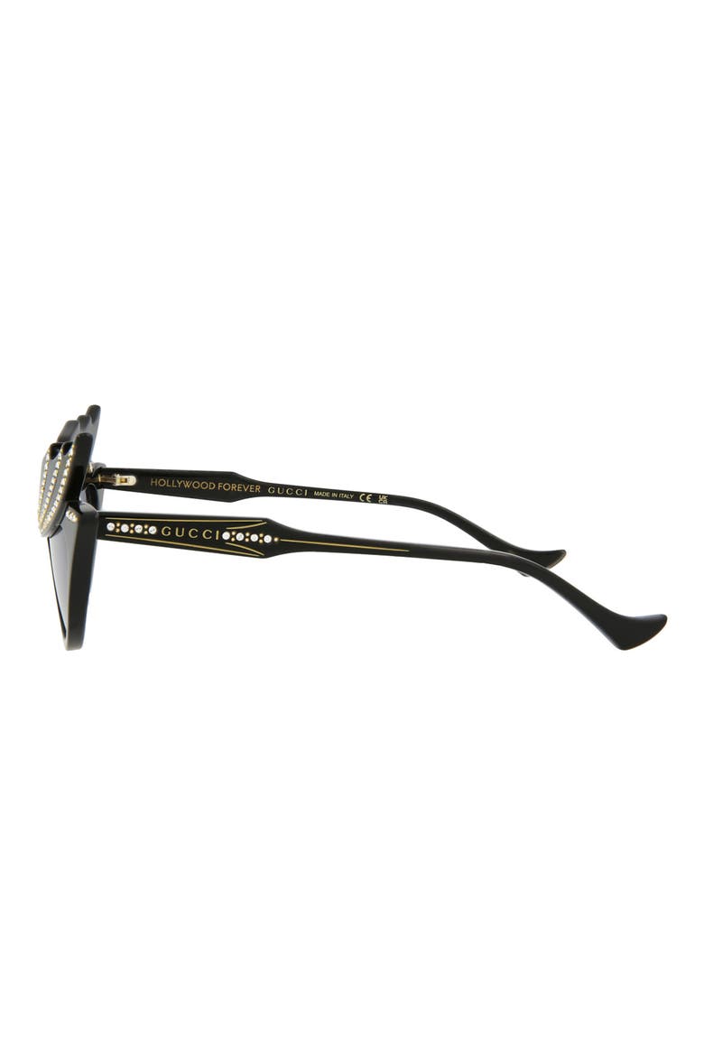 50mm Special Edition Cat Eye Sunglasses, Alternate, color, BLACK BLACK VIOLET