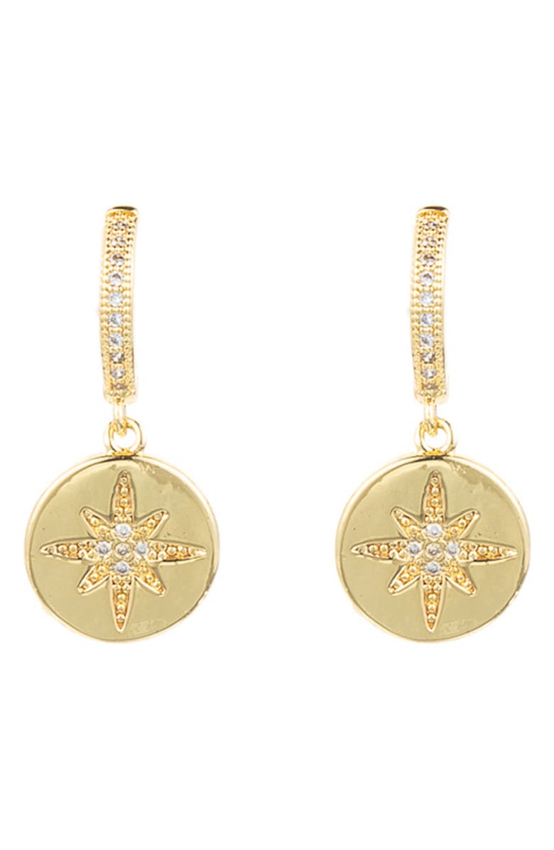 EYE CANDY LOS ANGELES North Star Drop Earrings, Main, color, Gold