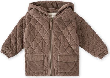 Pehr Organic Cotton Corduroy Quilted Hooded Jacket | Nordstrom