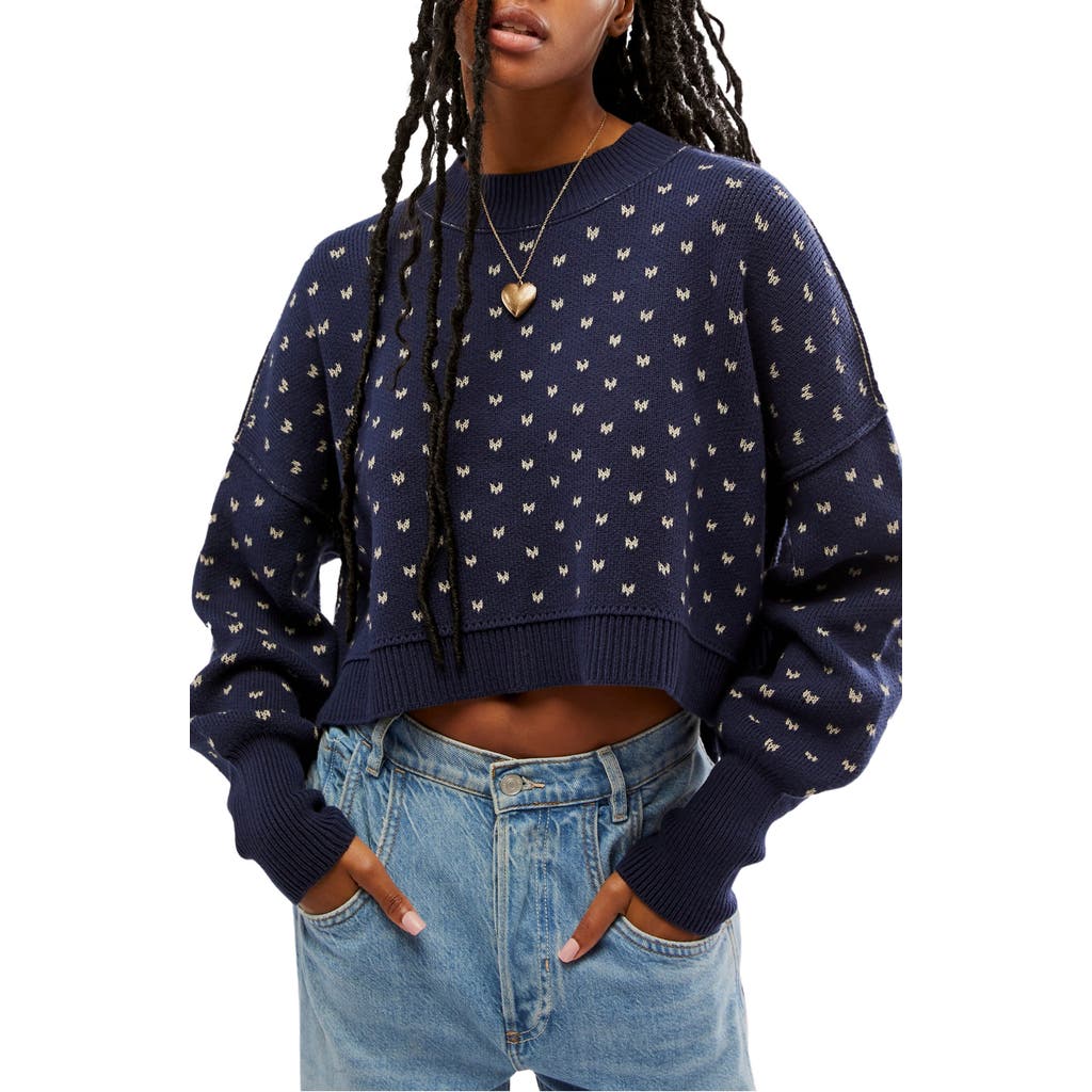 FREE PEOPLE FREE PEOPLE EASY STREET OVERSIZE CROP SWEATER