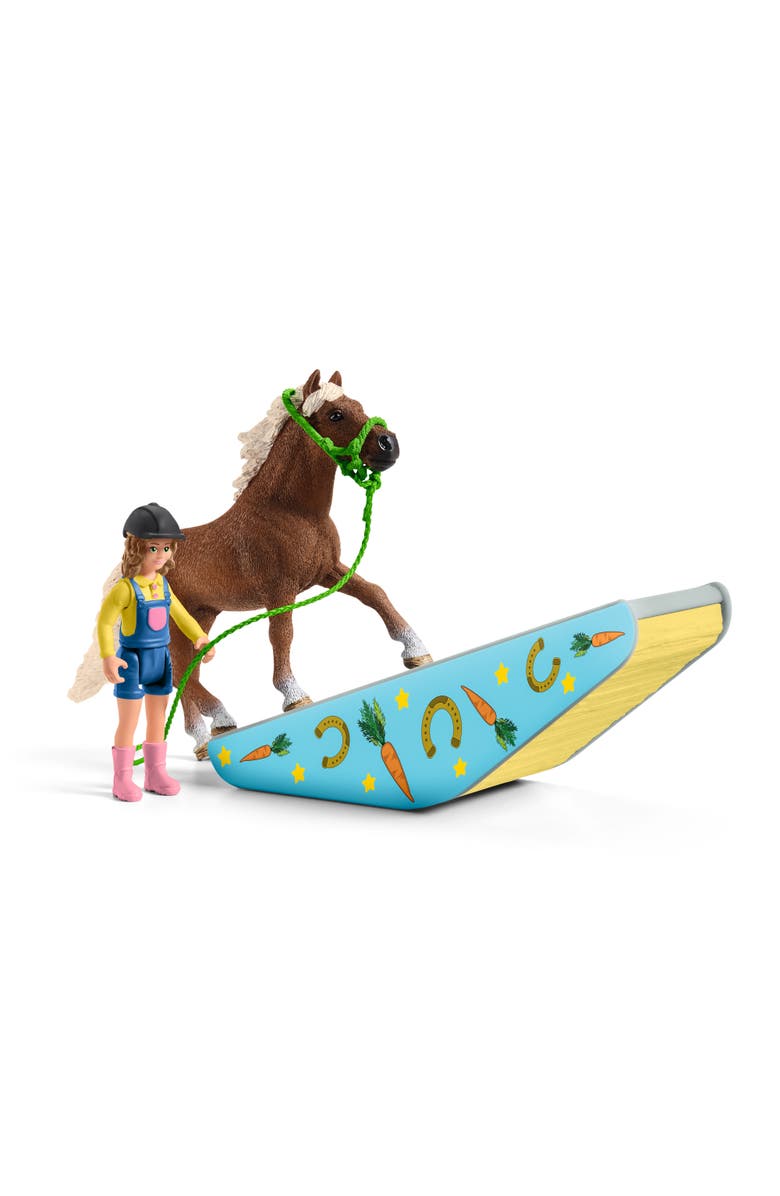 Schleich Farm World Pony Agility Training, 41 Pieces, Kids, Alternate, color, Multicolored