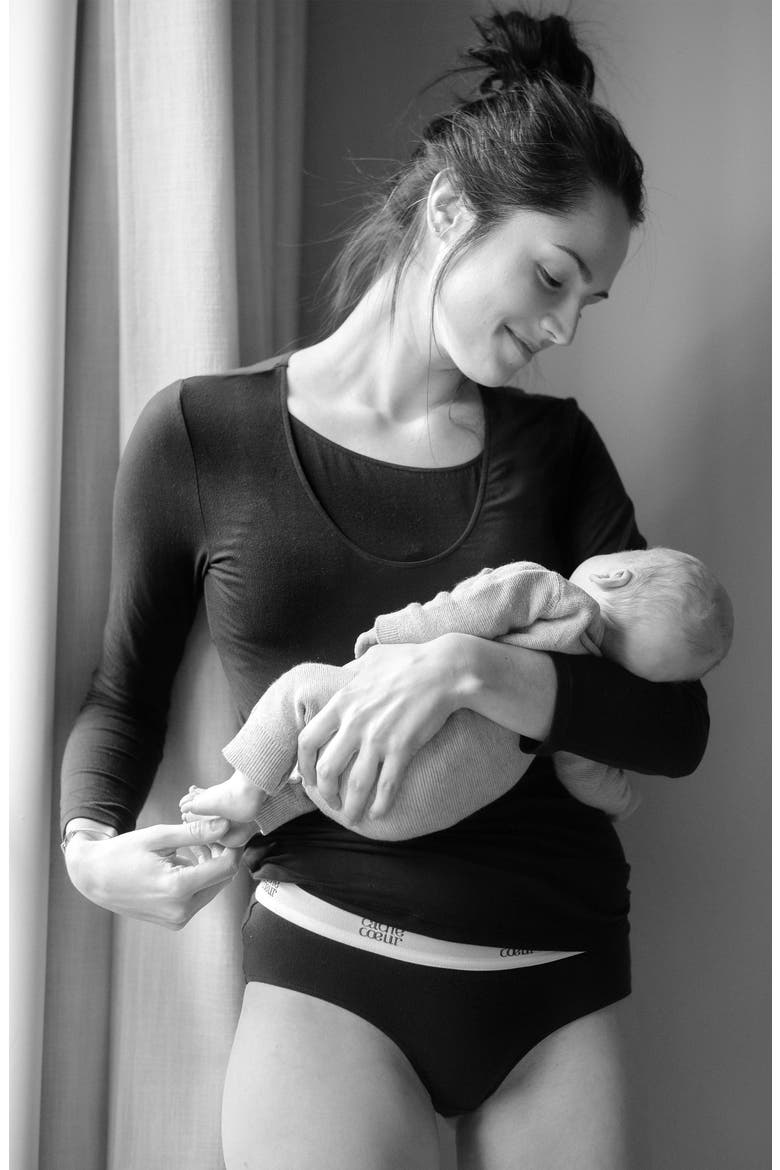 Life Maternity/Nursing T-Shirt, Alternate, color, BLACK
