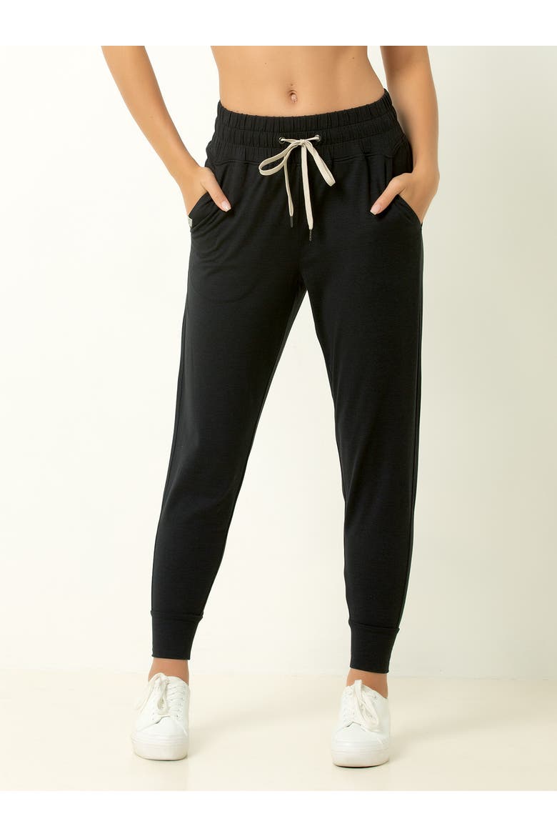 Lightweight Drawstring Jogger, Main, color, Heather Black