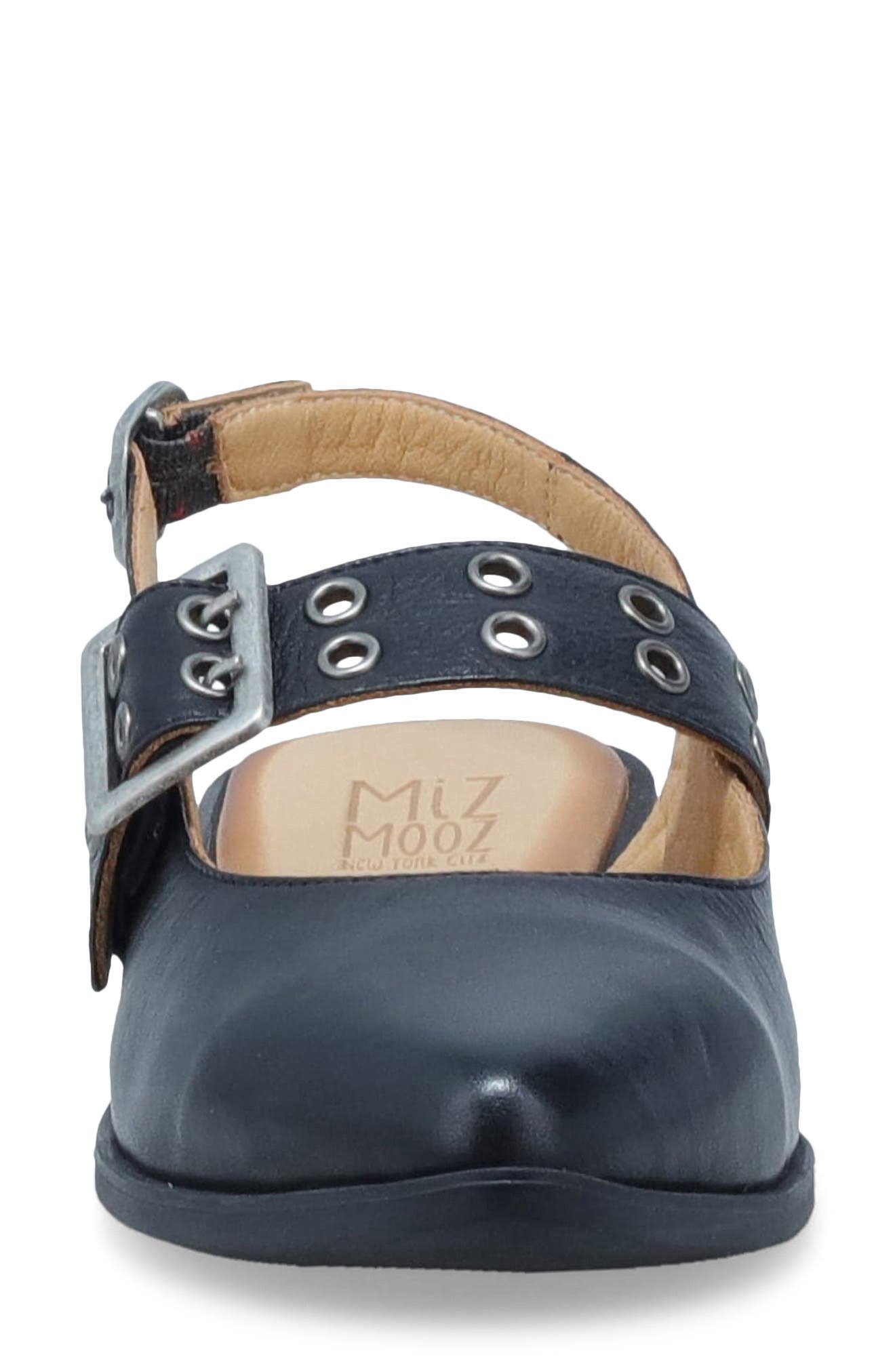 Miz Mooz Freya Slingback Pointed Toe Mary Jane, Alternate, color, Black