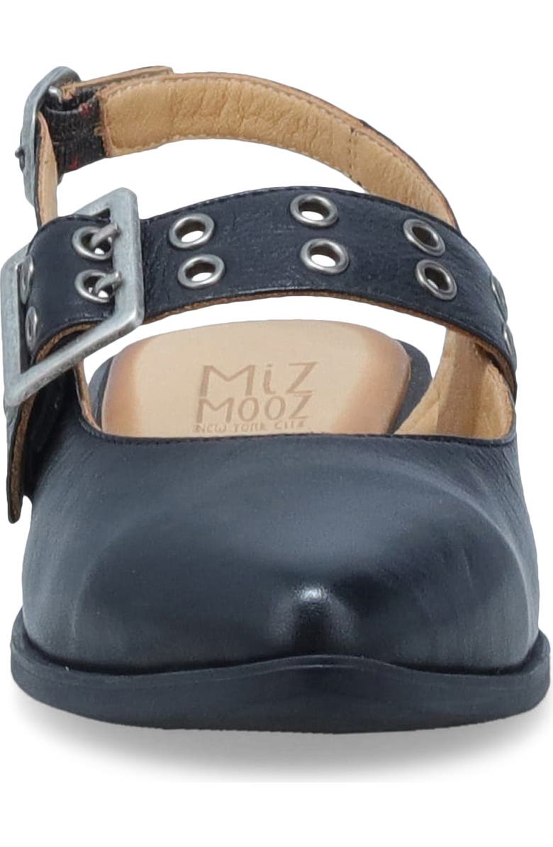Miz Mooz Freya Slingback Pointed Toe Mary Jane, Alternate, color, Black