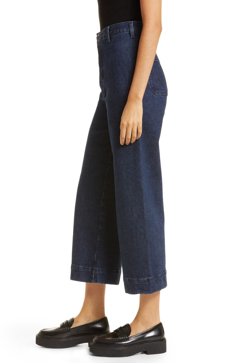 THE GREAT. The Sefair Crop Wide Leg Jeans, Alternate, color, Rodeo Wash