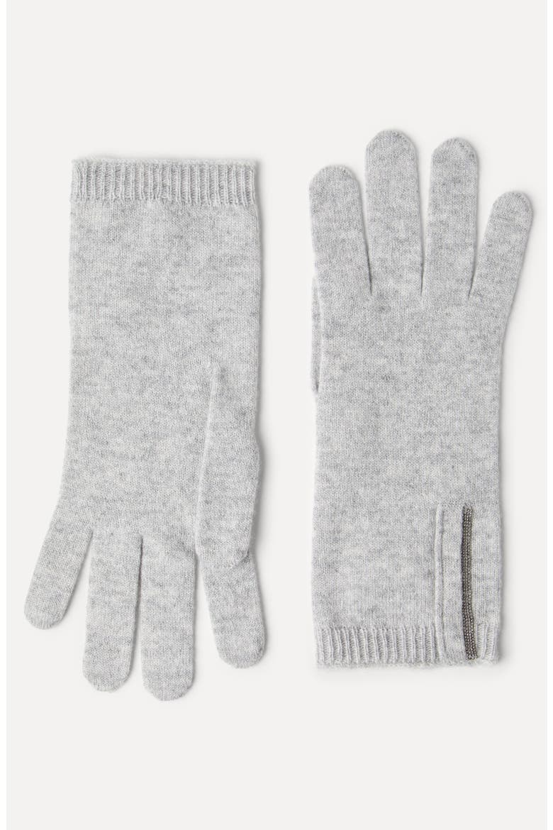 Knit gloves, Alternate, color, Light Grey