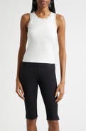 POSSE Roberta Lace Trim Cotton Tank