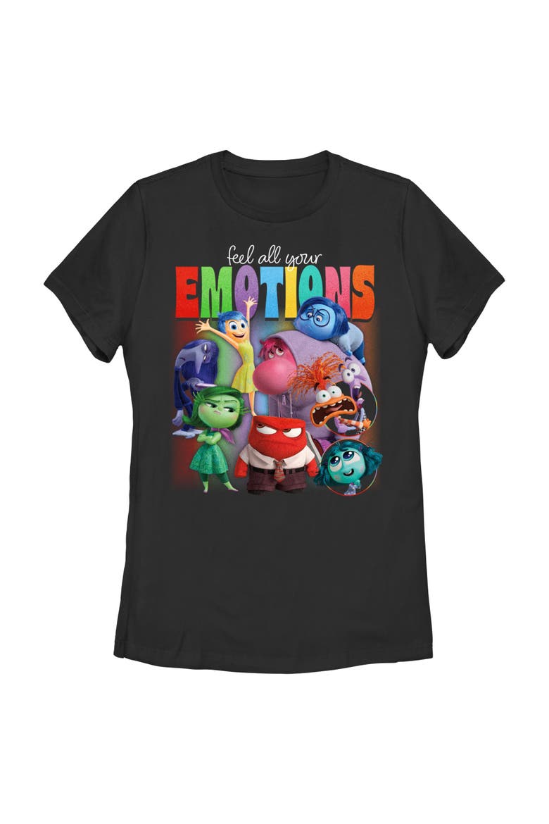 Women's Feel All Your Emotions Short Sleeve Graphic T-Shirt, Main, color, Black