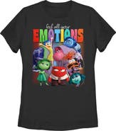 Inside Out 2 Women's Feel All Your Emotions Short Sleeve Graphic T-Shirt