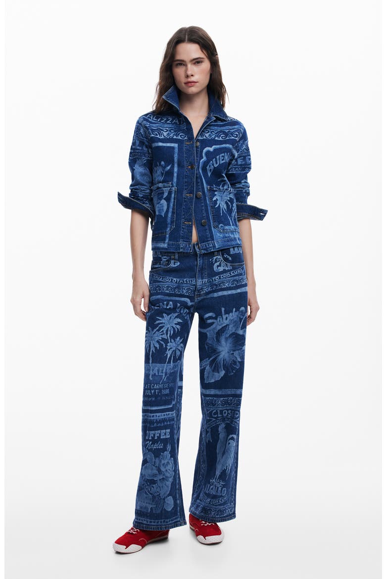 Trucker Jacket, Alternate, color, MEDIUM BLUE