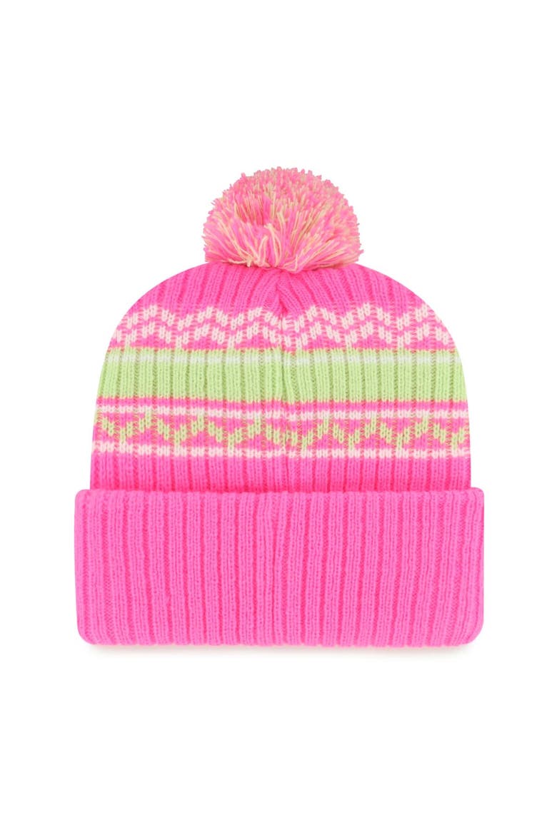 Youth '47 Pink San Francisco Giants Polar Vortex Cuffed Knit Hat with Pom, Alternate, color, Pink