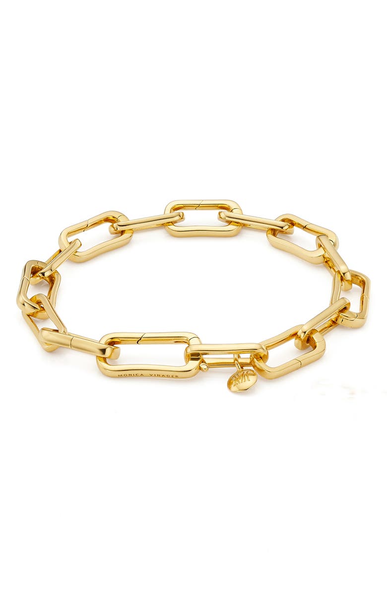 Monica Vinader Alta Capture Charm Bracelet, Alternate, color, Yellow Gold