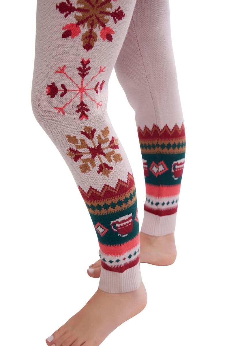 Free People Falala Fair Isle Leggings, Alternate, color, Snowy Sips Combo