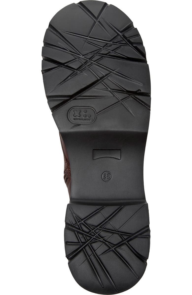 Camper Milah Lace-Up Platform Bootie, Alternate, color, Dark Brown