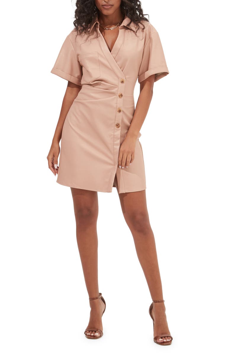 ASTR the Label Terra Short Sleeve Dress, Main, color, 