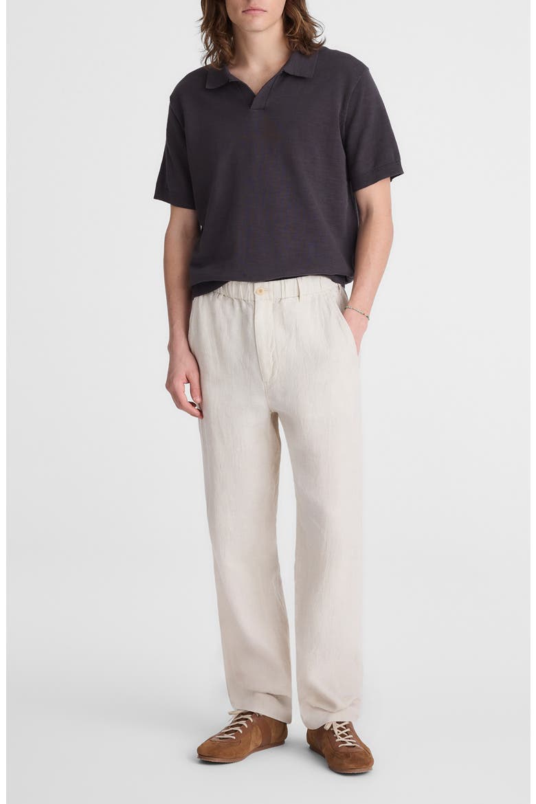 Linen Pull-On Pants, Alternate, color, BLEACHED