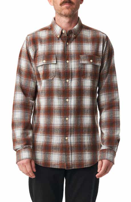 Ezekiel Aldean Plaid Brushed Cotton Button-Up Shirt