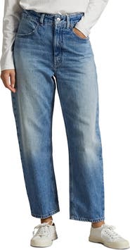 Polo Ralph Lauren Relaxed High Waist Tapered Ankle Jeans
