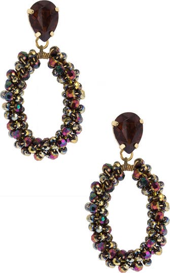 SAACHI Crystal Flower Earrings main image 1