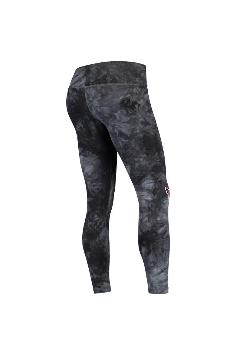 Women's Concepts Sport Black Arizona Cardinals Burst Tie-Dye Leggings, Alternate, color, Black
