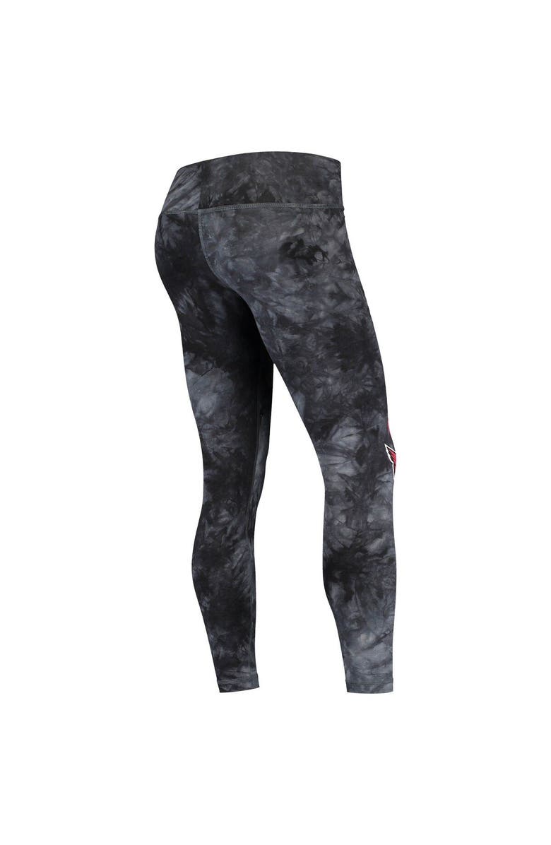 CONCEPTS SPORT Women's Concepts Sport Black Arizona Cardinals Burst Tie-Dye Leggings, Alternate, color,
