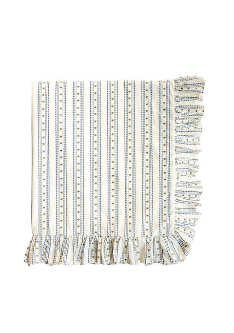 Cotton Striped Ruffle Bedding Set