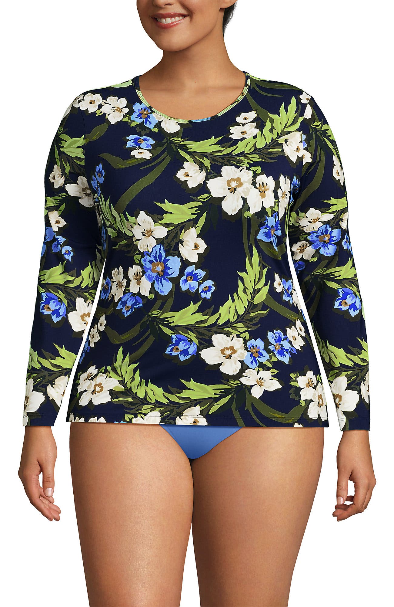 Deep Sea/Blue Floral Tropic