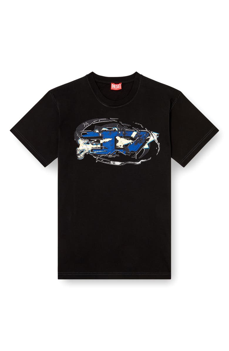 DIESEL<sup>®</sup> T-Norm Graphic T-Shirt, Alternate, color, Deep/ Black