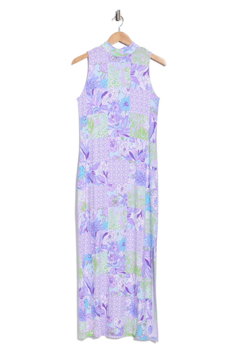 Wellington Sleeveless Maxi Dress, Alternate, color, MULTI JUICY STORY PATCH
