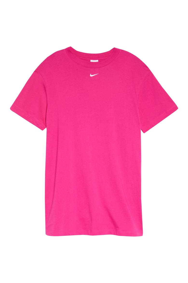 Sportswear Essential T-Shirt Dress, Alternate, color, ACTIVE PINK/ WHITE