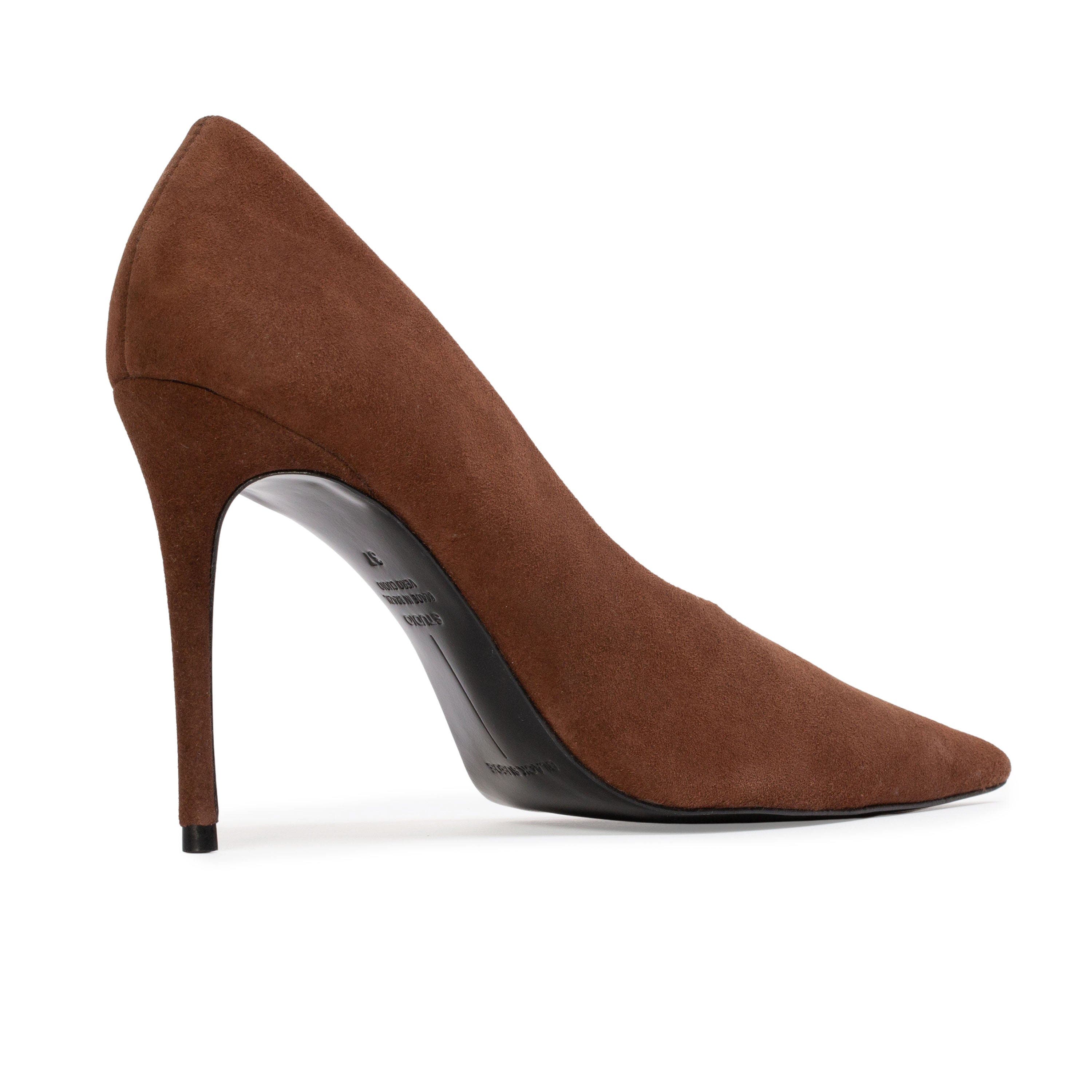 BLACK SUEDE STUDIO Jona 100 Suede Pump, Alternate, color, Brownie Suede