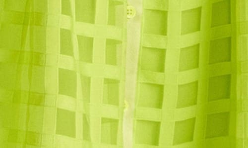 ENGLISH FACTORY ENGLISH FACTORY GRID PATTERN TIERED MIDI SHIRTDRESS 