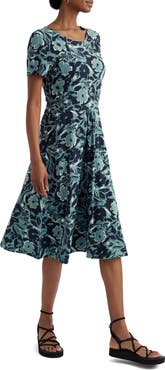 Seasalt Cornwall April Stretch Organic Cotton Fit & Flare Dress
