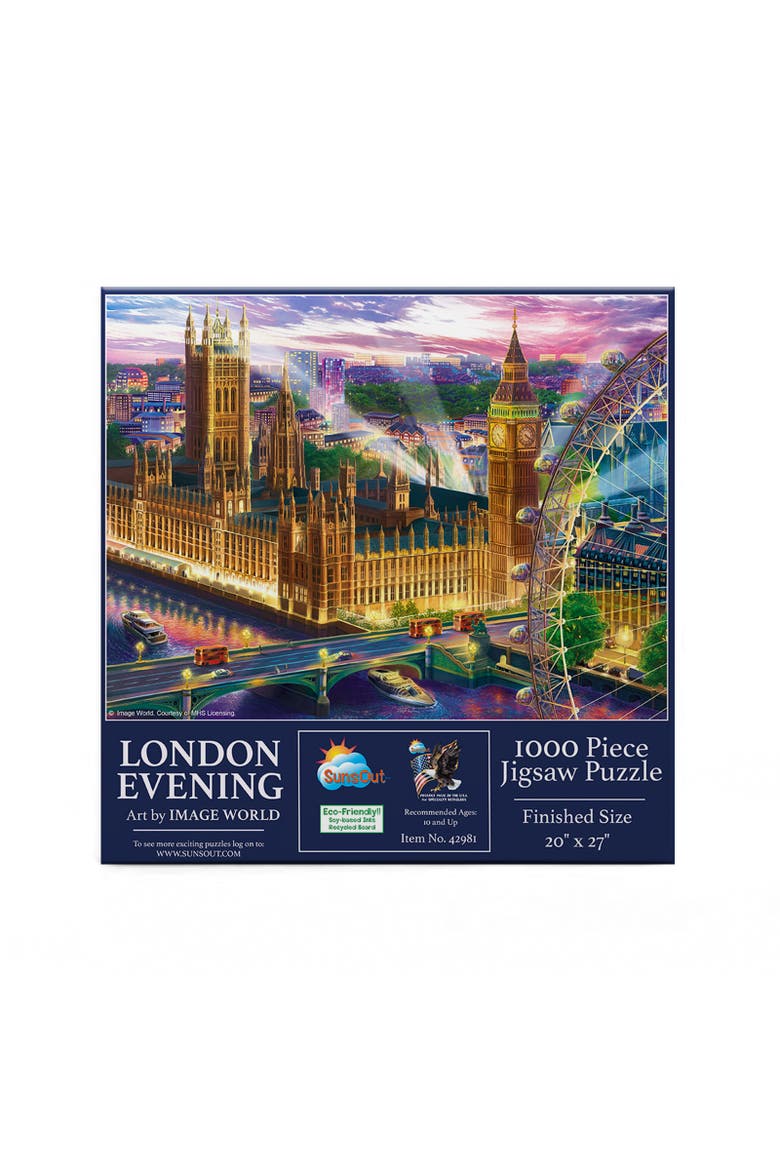 London Evening 1000 piece Jigsaw Puzzle for Adults, Alternate, color, Multicolor