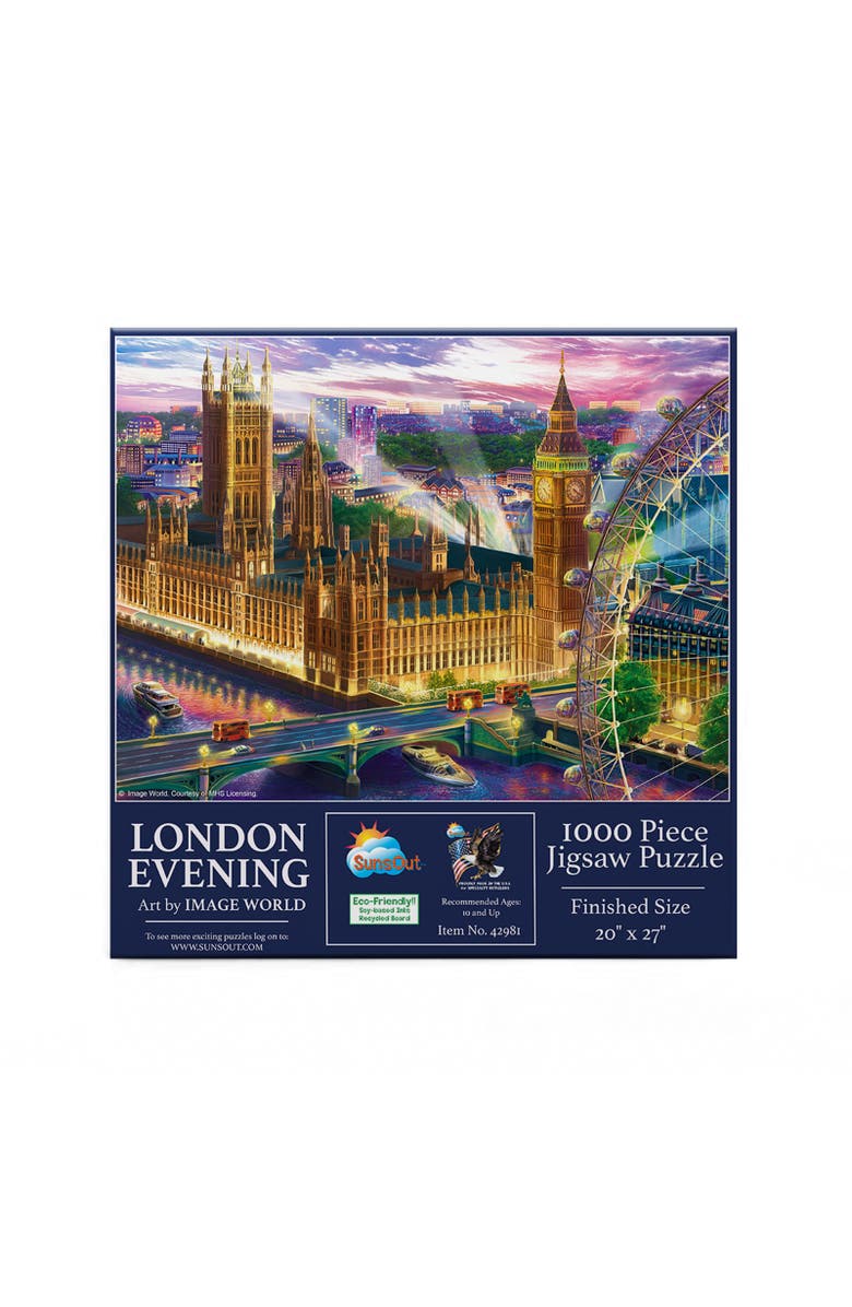 Sunsout London Evening 1000 piece Jigsaw Puzzle for Adults, Alternate, color, Multicolor