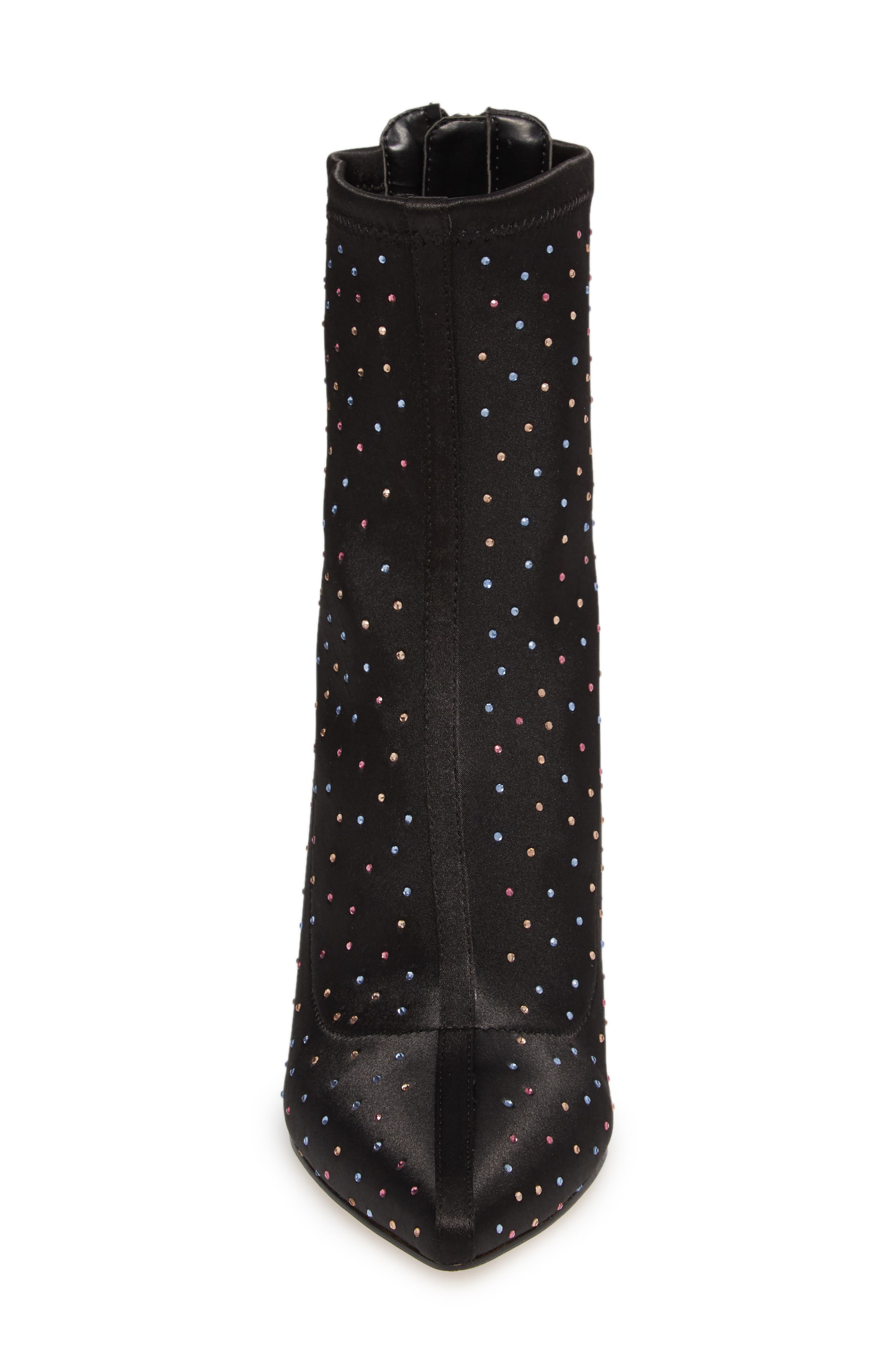 Jewel Badgley Mischka Margot Embellished Stretch Bootie, Alternate, color, 