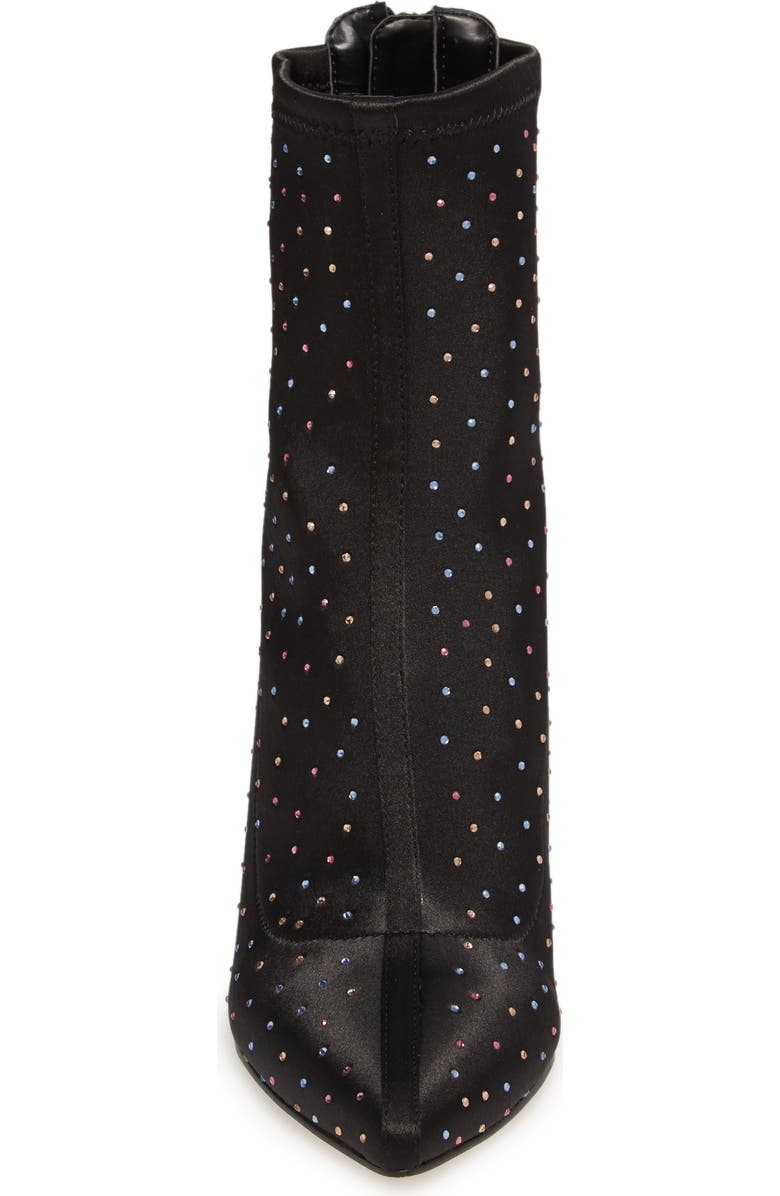 Jewel Badgley Mischka Margot Embellished Stretch Bootie, Alternate, color,