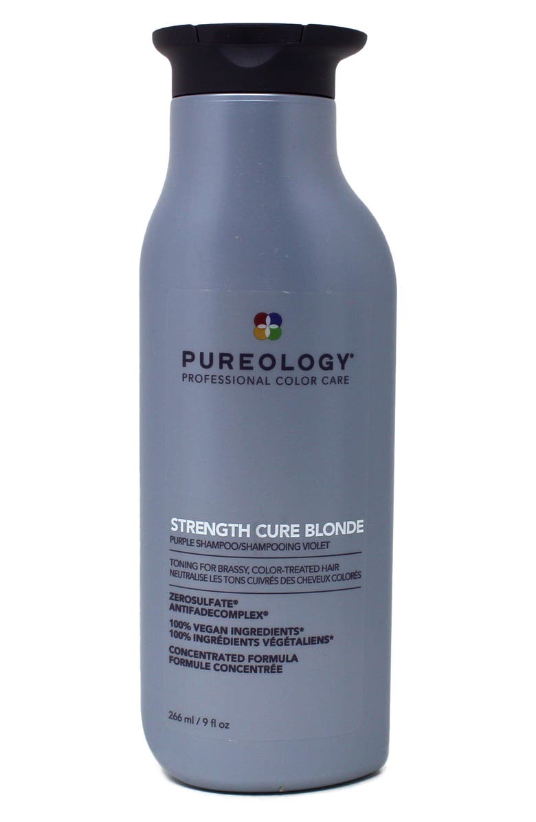 PUREOLOGY Strength Cure Blonde Shampoo, Main, color, 