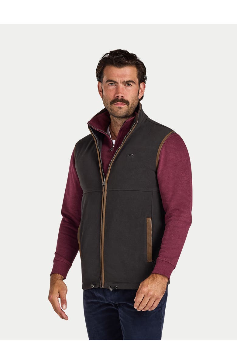 Raging Bull Fleece Gilet, Main, color, Slate