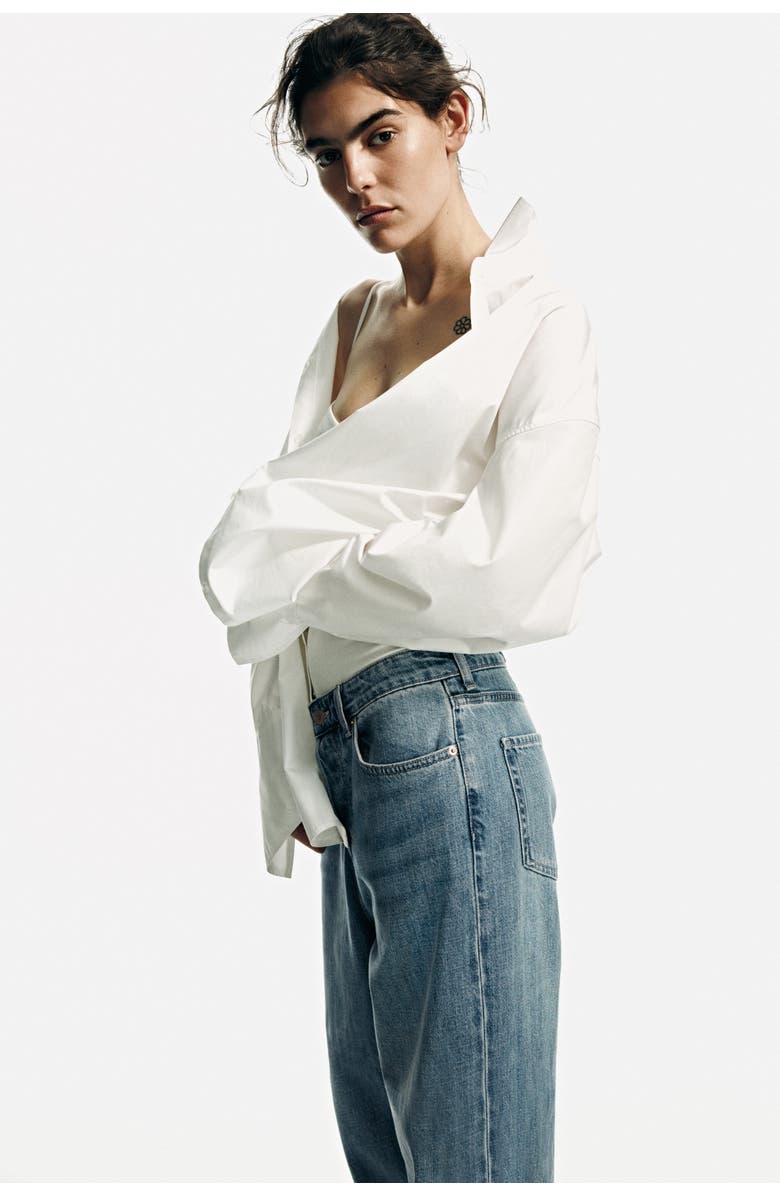 H&M Wide Regular Waist Jeans, Alternate, color, 