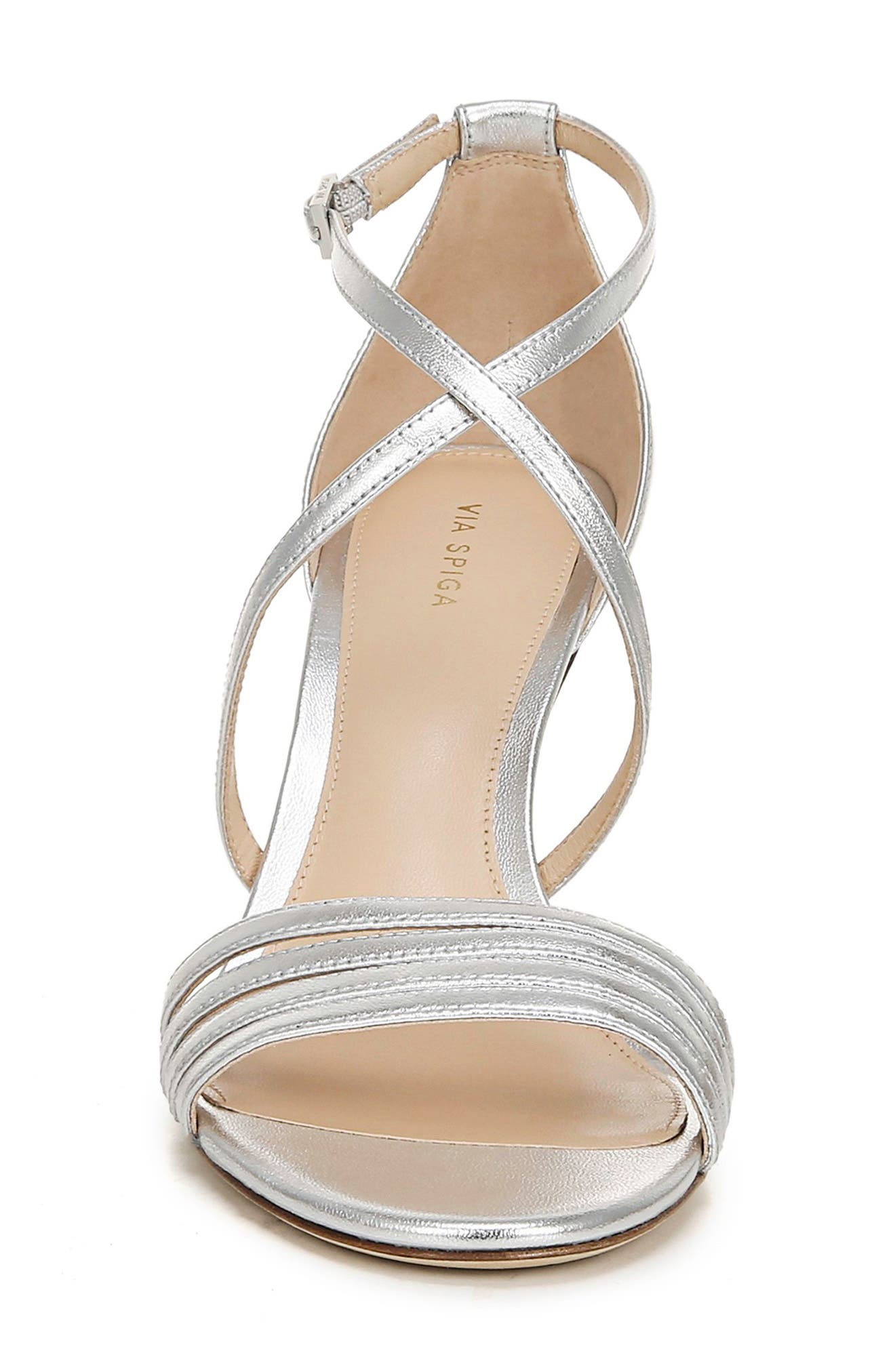 Via Spiga Mila Metallic Sandal, Alternate, color, 