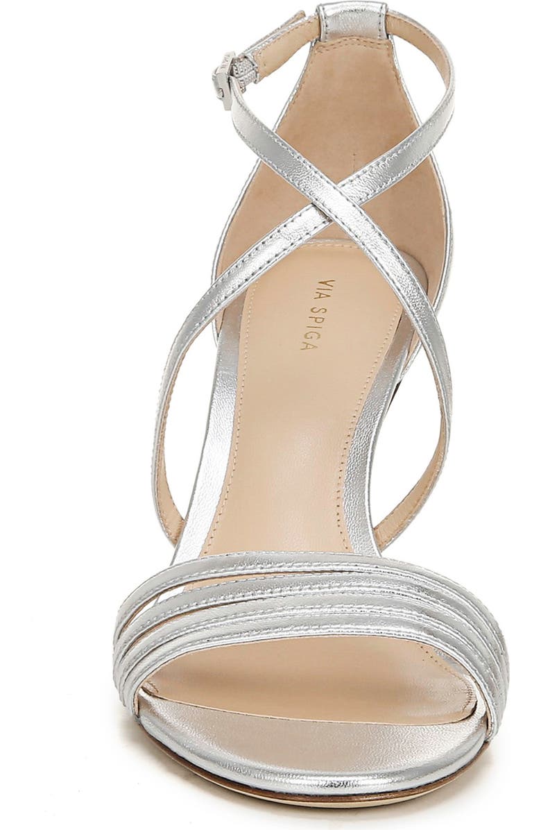 Via Spiga Mila Metallic Sandal, Alternate, color,