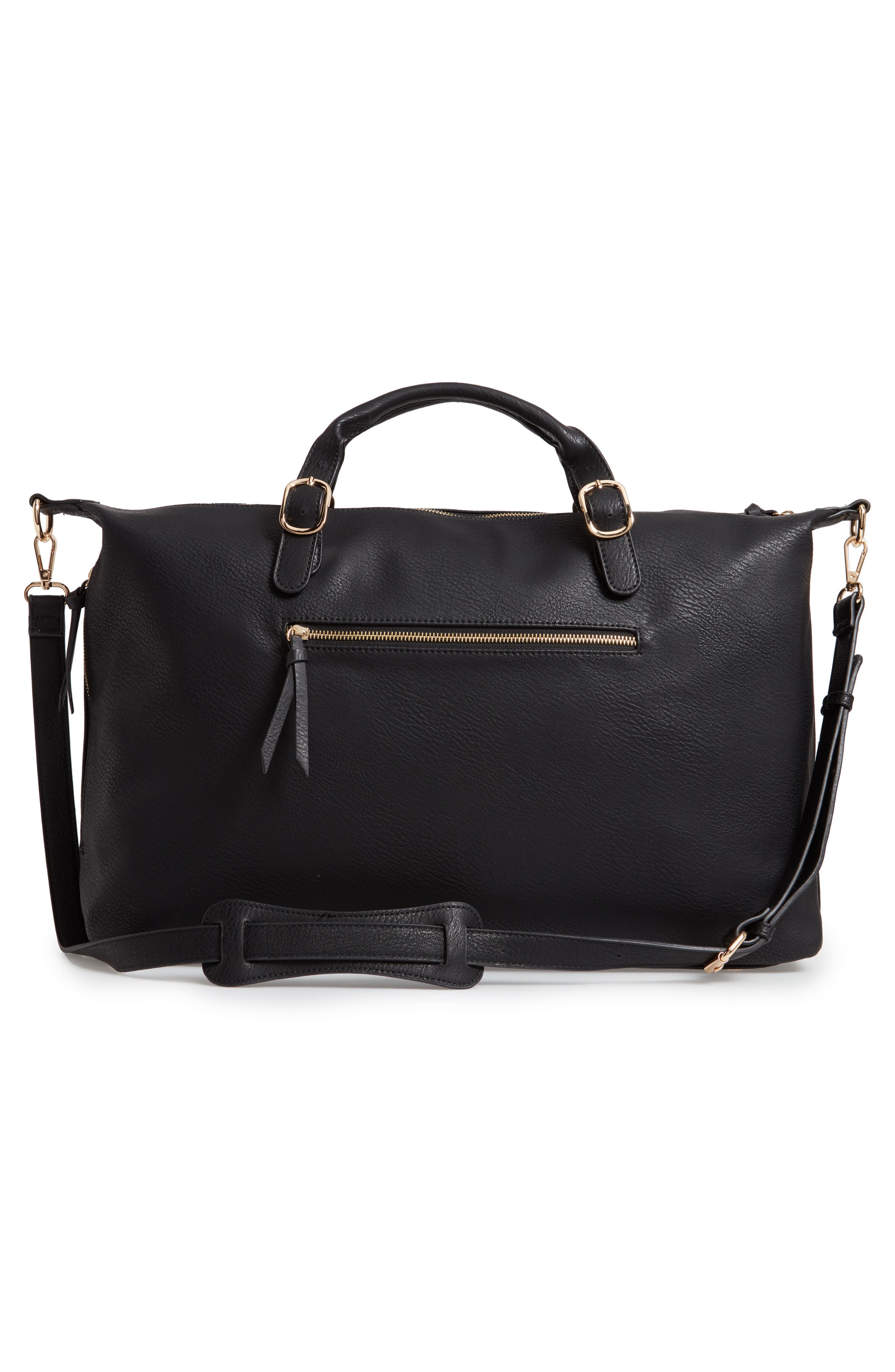 Sole Society Grant Faux Leather Weekend Bag, Alternate, color, 