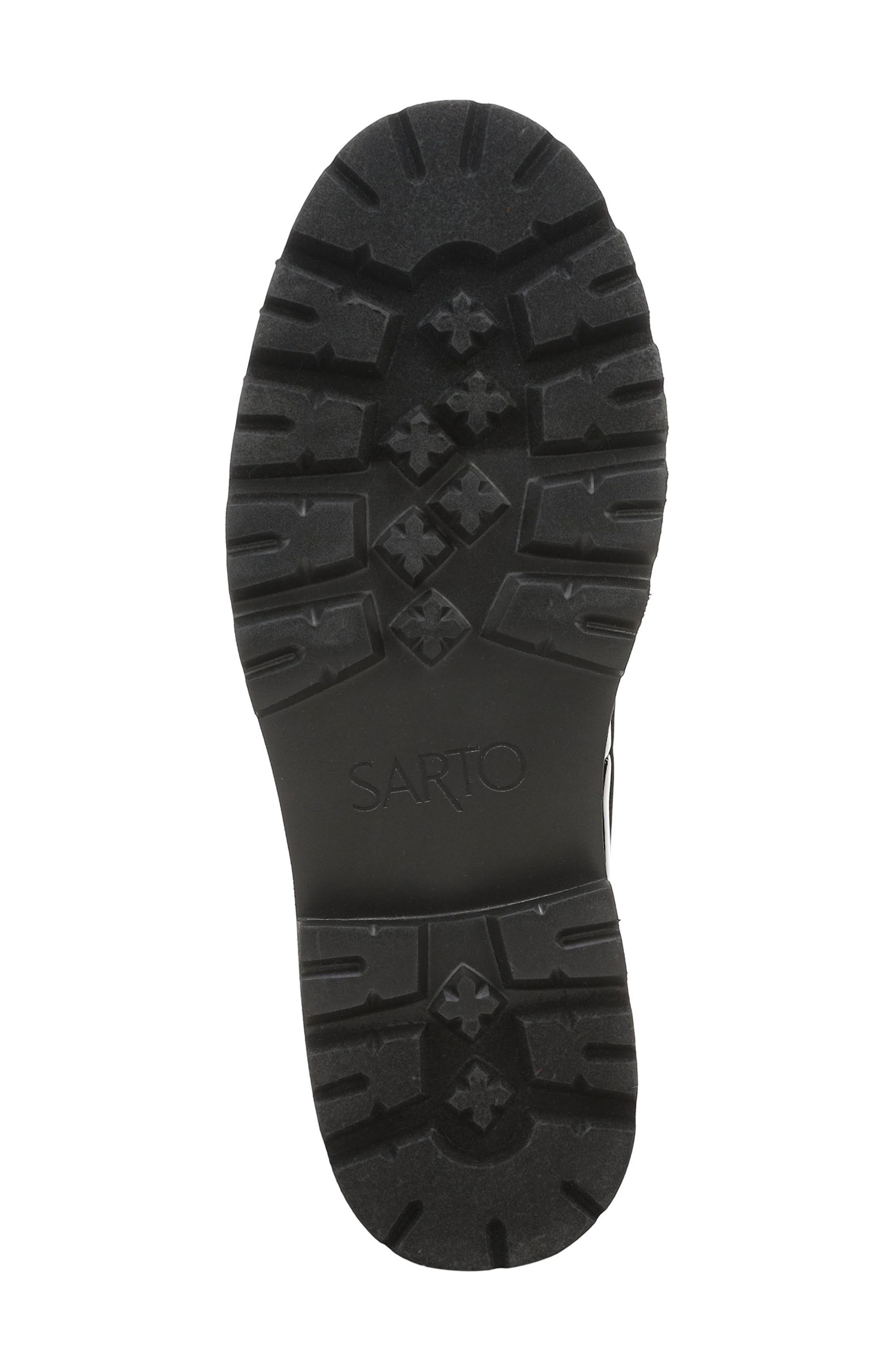 Saffron Lug Sole Loafer, Alternate, color, BLACK