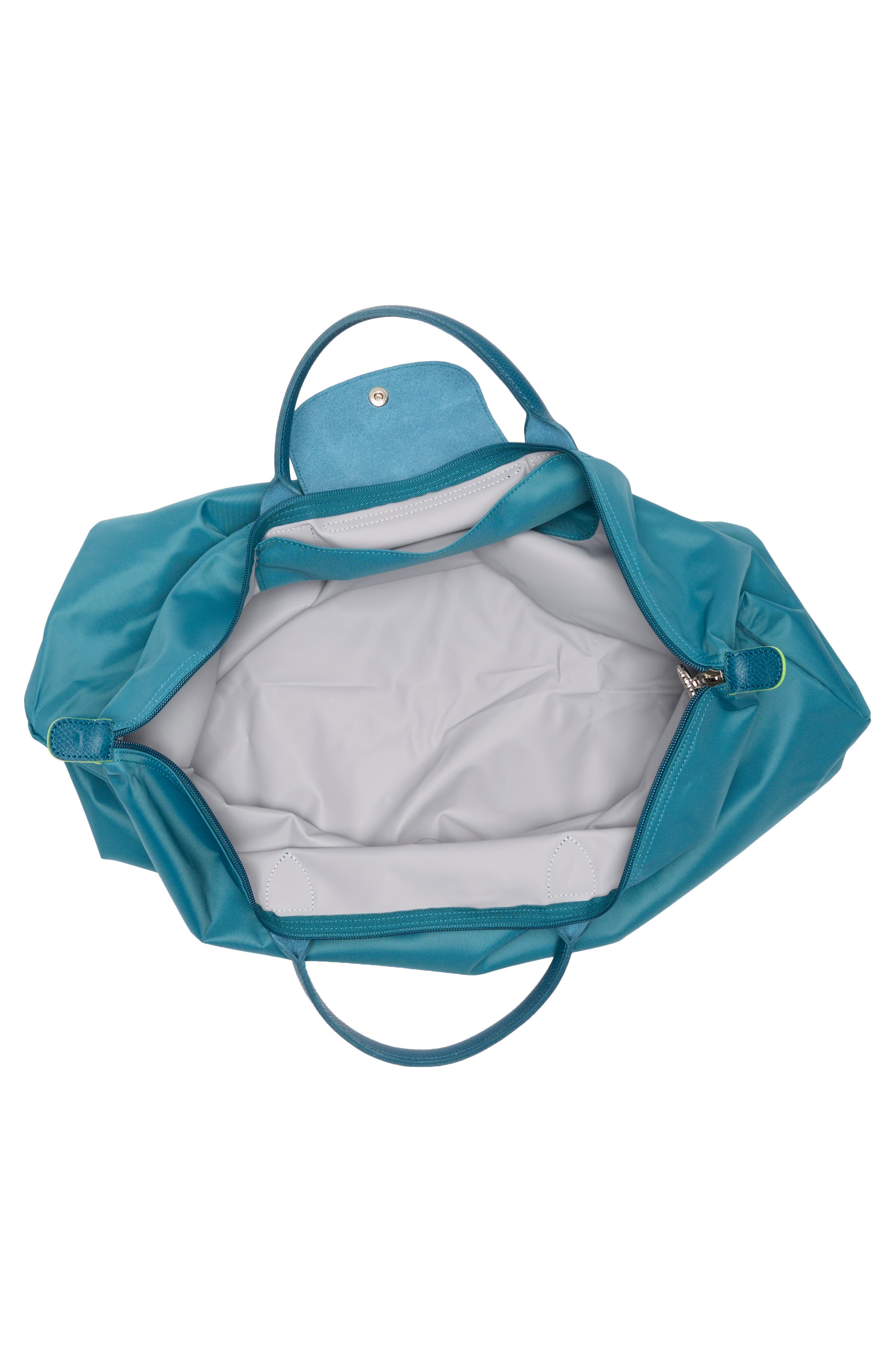 Longchamp Large Travel Duffle Bag, Alternate, color, Peacock