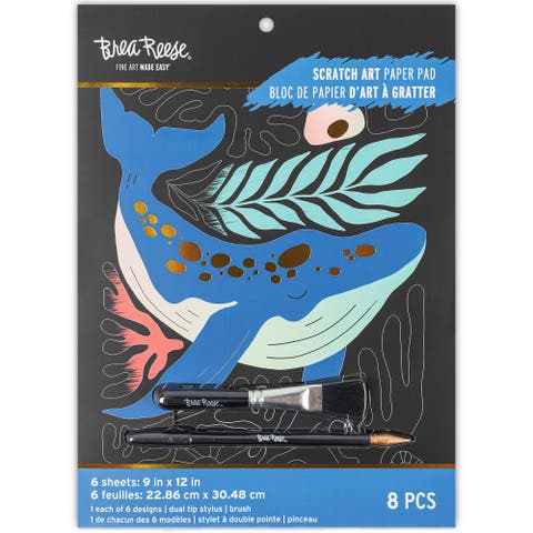 Scratch Art Paper Pad, Coastal & Oceanic